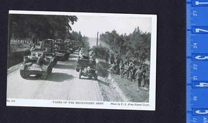 Tanques del Ejército Mecanizado - Postal Militar Años 40 W. R. Thompson - Imagen 1 de 2
