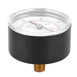 1/8 BSPT Vacuum Gauge Durable Brass Components -1-0Bar -30-0inHg - Picture 1 of 7