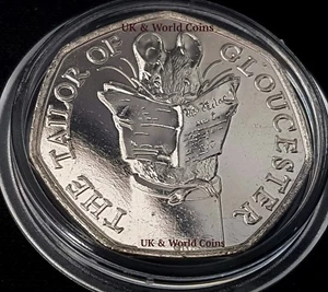 2018 The Tailor of Gloucester 50p Fifty Pence Stempelglanz Münze in Schutzkapsel - Bild 1 von 2