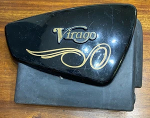 1981-1983 Yamaha Virago 750 XV750 Right Side Battery Cover Black - Picture 1 of 9