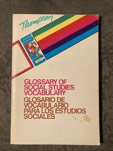 Glossary of Social Studies Vocab - English/Spanish 1978 University of AZ - Picture 1 of 1