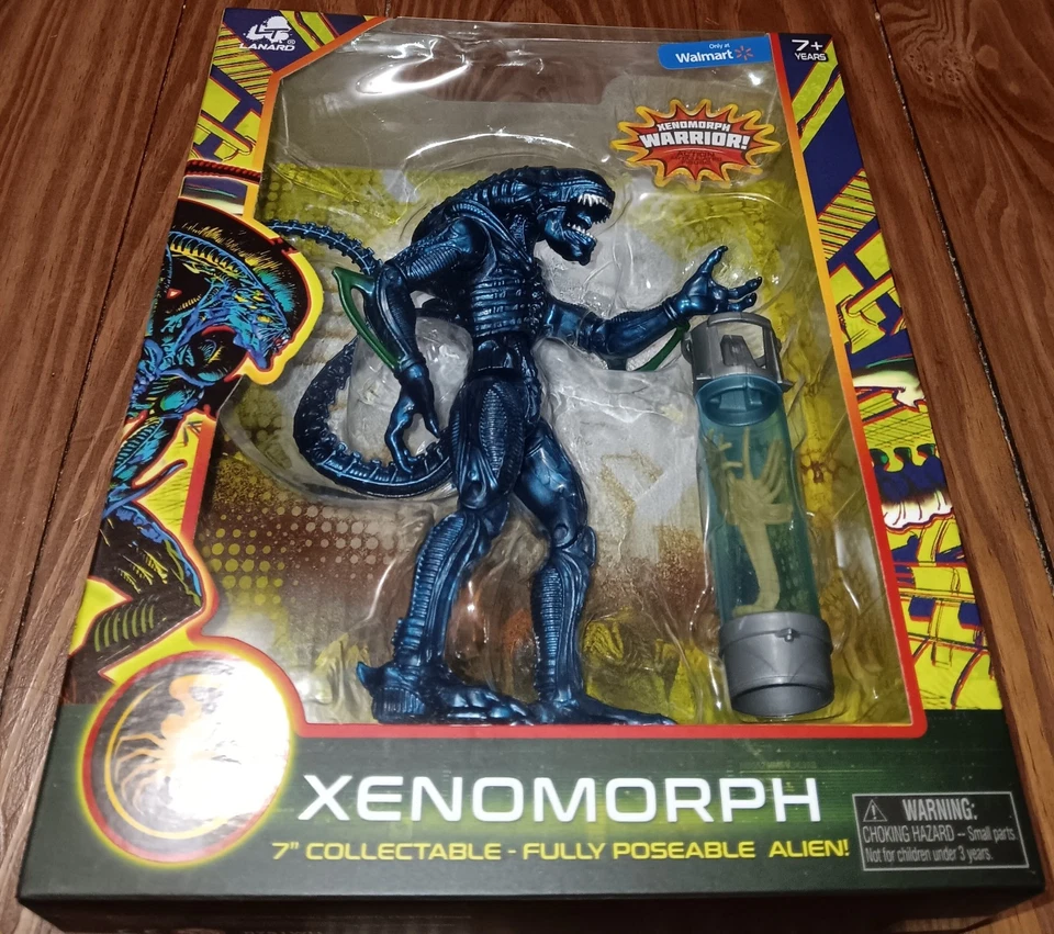 Xenomorph Alien Collection Lanard Warrior Xeno & Canister Walmart Blue