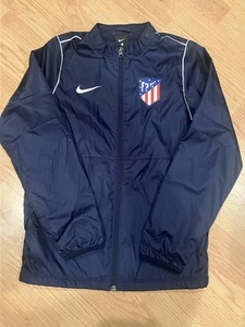 Nike Atletico de Madrid Fullzip Windbreaker Navy/Blue/White Sz Kids L - Picture 1 of 4