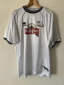 Camicia Vintage Derby County 2001/2 Pedigree Taglia XL/XXL 24” Pit DCFC Rams Errea - Foto 1 di 6