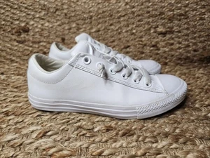 Zapatos CONVERSE CT STREET SLIP-ON Todo Blanco Junior Talla 6 637687C Informales Escuela - Imagen 1 de 11