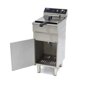 Gastro Fritteuse 16 Liter mit Untergestell Friteuse Pommesfritteuse Fryer 400 V - Bild 1 von 7