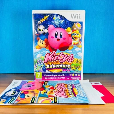 Kirby Adventure WII Ita GIOCO COMPLETO Italiano Nitendo Wii con MANUALE PAL - Immagine 1 di 4