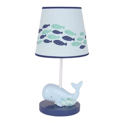 Lambs & Ivy Oceania Blue Ocean/Sea/Nautical Nursery Lamp with Shade & Bulb - Image 1 of 4