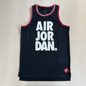 Jordan Air Jordan Jumpman Basketball Jersey Boys 13-15 Yrs XL Y2K Mesh Spell Out - Picture 1 of 17