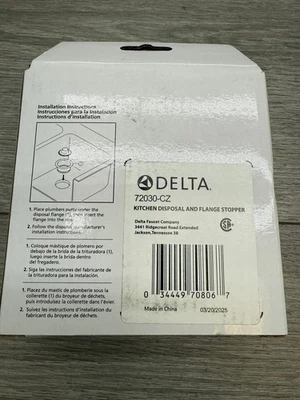 Delta 72030-CZ Bronce Clásico 4-1/2" Brida de Latón y Tapón de Eliminación *Arañazos* Foto 1 de 4