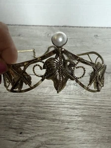 Ivy & Pearl Brass Crown Renaissance Pagan Festival Princess - Picture 1 of 9