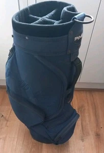 Vintage Retro Ping 6 Way Golf Cart Trolley Bag Navy Blue Retro - Picture 1 of 11