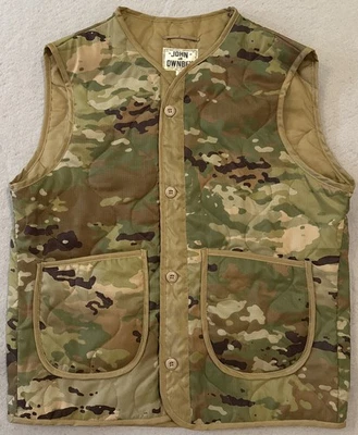 John Ownbey Woobie Vest Mens XL Camo Quilted Liner Authentic Military Clothing - Image 1 of 4