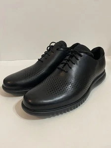 Cole Haan 2 Zerogrand Laser Wing Tip Oxford Lined Black Men's Size 13M - Picture 1 of 23