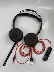 Plantronics - Blackwire - Wired, Dual Ear (Stereo) Headset | Red | Mint! - Zdjęcie 1 z 1