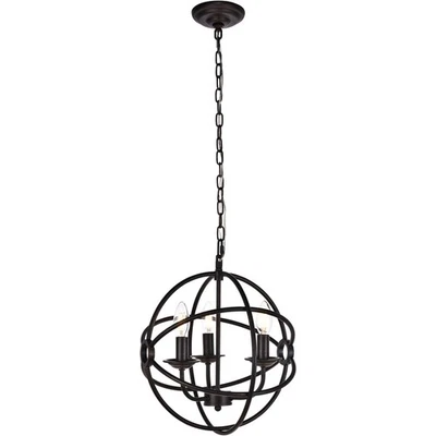 Living District LD4006D14DB Octavia Pendant Dark Brown - Image 1 of 4