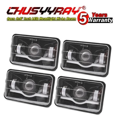 4x 4X6'' Faros LED Proyector de haz alto/bajo Faros para Pontiac Trans Am 98-02 Foto 1 de 4