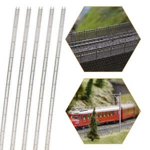 5pcs N Gauge Model Train Cupronickel Flex Track 50cm with Joiners Track Nails - Picture 1 of 7