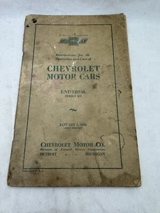 Chevrolet 1930 manual del propietario de autos de motor libro automotriz primera edición - Imagen 1 de 14