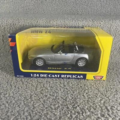BMW Z4 CONVERTIBLE SILVER 1/24 DIECAST MODEL CAR BY MOTORMAX 73269 - Image 1 of 4