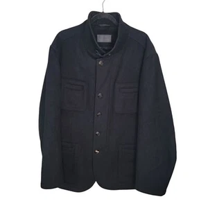 Vestimenta Spa Men's Blsck Wool Coat Jacket Size XL - Picture 1 of 8
