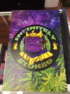 GNPARROW Posters Thanos Infinitely Stoned Poster JC - Picture 1 of 1