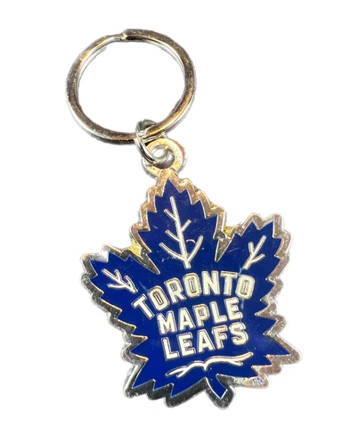 Toronto Maple Leafs NHL Keychain Blue Maple Leaf Metal Licensed Logo Cover