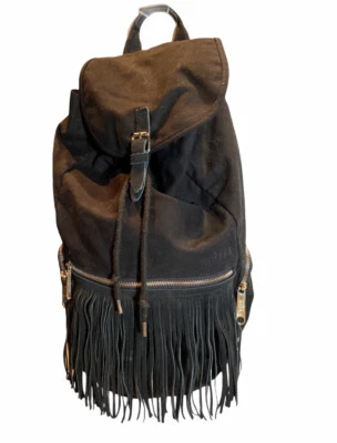 Cartera rosa de lona con flecos de Victoria’s Secret Foto 1 de 4