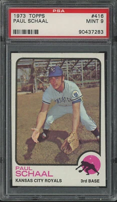 1973 Topps #416 Paul Schaal PSA 9 (BB02) Foto 1 de 2