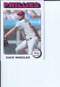 Zack Wheeler 2024 Topps Heritage White Border Parallel - Picture 1 of 1