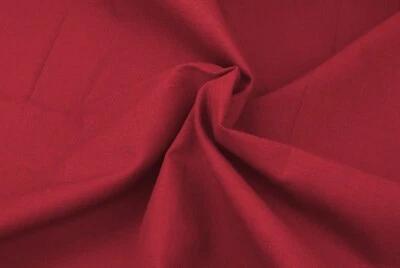 Stoff Meterware: 1 m Baumwollstoff, 100 % Baumwolle, dunkelrot, 155 cm breit - Bild 1 von 4