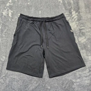 Eddie Bauer Shorts Mens Medium Black Lounge sweat active drawstring pockets - Picture 1 of 12