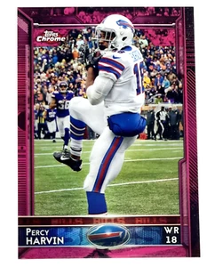 2015 Topps Chrome Pink Refractor #11 Percy Harvin 348/399 Buffalo Bills - Bild 1 von 2