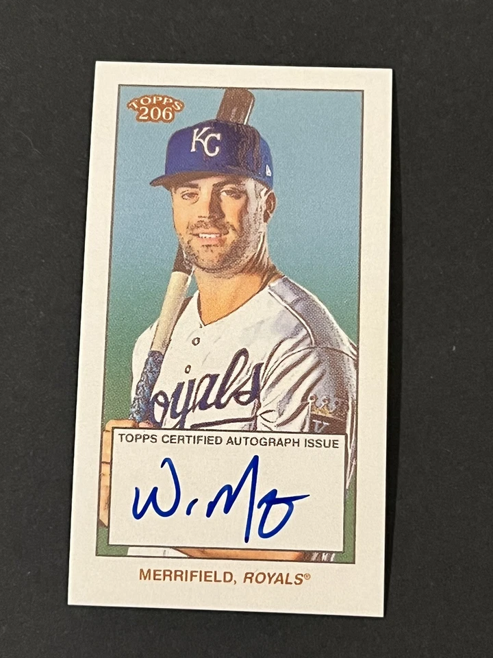 Tarjeta autógrafa rara Topps 206 Blue Jays Whit Merrifield 2022 con tarjeta automática - SSP Foto 1 de 2