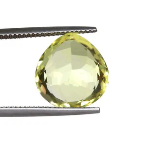 Brazil Yellow Citrine 11. Carat Pear Cut Loose Gemstone Lab-Created - Picture 1 of 4