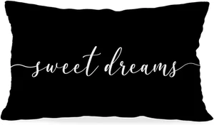 Sweet Dreams Throw Pillow Covers,Bed Decorative Pillows Covers, 12X20 Pillow Cov - Picture 1 of 5