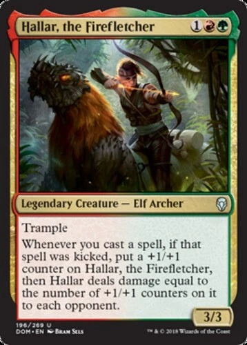 x1 Hallar, the Firefletcher - Dominaria - NM - MTG - Image 1 of 1