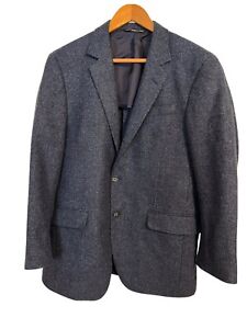 1883 COPPLEY  Bottoli Men 40 R Navy Blue Tweed Wool/Cashmere Blend Sport Blazer