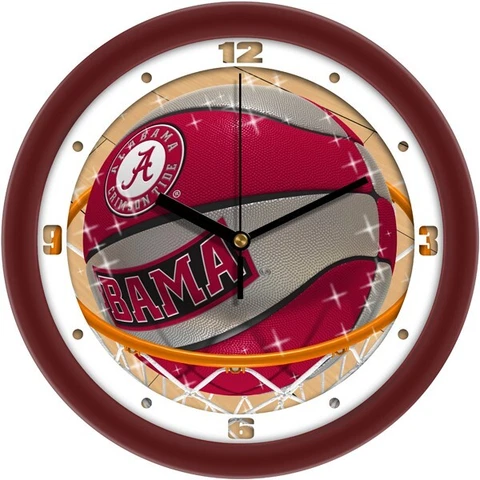 Alabama Crimson Tide Slam Dunk Basketball clock Cover