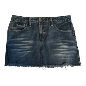 Vintage 90s l.e.I Dark Wash Denim Skirt Size 9 Y2K 2000s - Picture 1 of 5