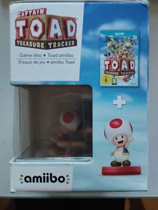 Captain Toad Treasure Tracker Game Disc Toad Amiibo Game NINTENDO WII U Nuevo - Picture 1 of 7