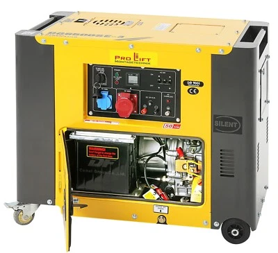 Stromaggregat leise Diesel 230/400V 5500W Stromerzeuger E-Start DG6500SE3J 02463 - Bild 1 von 4