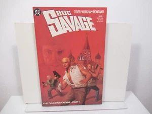 Lote DC Comics DOC SAVAGE 1989 1-10 Comic Discord Makers Golden God Mind Holder - Imagen 1 de 1