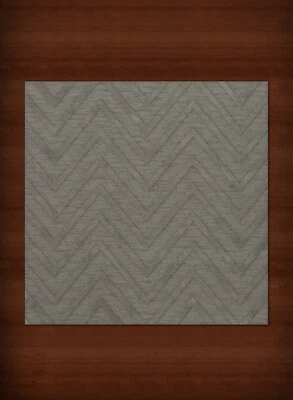 Gray Transitional Hand Hooked Stripes Chevrons Zig Zags Area Rug Striped DV4 - Image 1 of 2