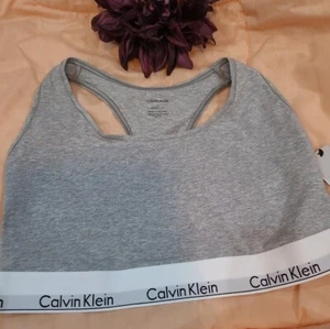CALVIN KLEIN LOGO LASERBOND Cotton Plus Unlined Bralette QF5116 Size 1X nwt $30 - Picture 1 of 8