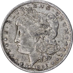 1891-O Morgan Silver Dollar $1 - XF - Nice Luster / Nice Strike - Picture 1 of 2