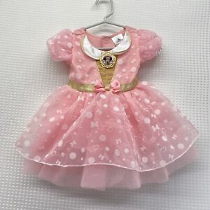 DISNEY INFANT GIRLS SIZE 6-12 MONTHS MINNIE MOUSE COSTUME DRESS PINK/GOLD