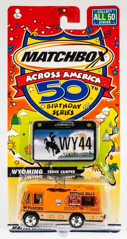 2002 Matchbox Across America Truck Camper | ORANGE | WYOMING | FSC - Image 1 of 1