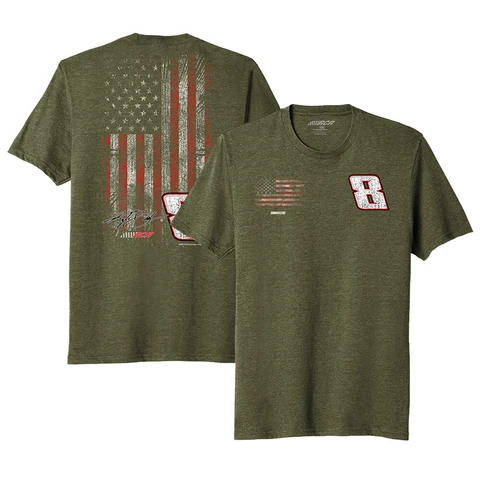 Men's Richard Childress Racing Team Collection Olive Kyle Busch Military Flag Cover