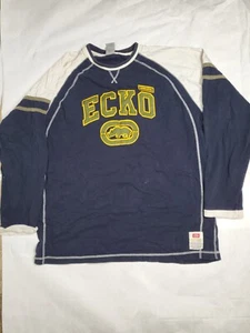 vintage ecko langarm shirt blau y2k - Bild 1 von 9